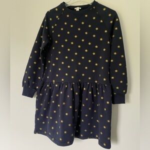 Crewcuts Blue Cuffed Sleeve Crew Neck Sweater Dress